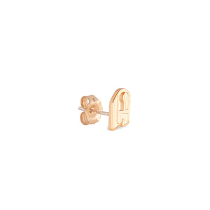 Initial Earring - Alphabet A