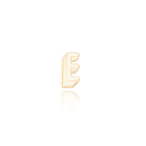 Initial Earring - Alphabet E