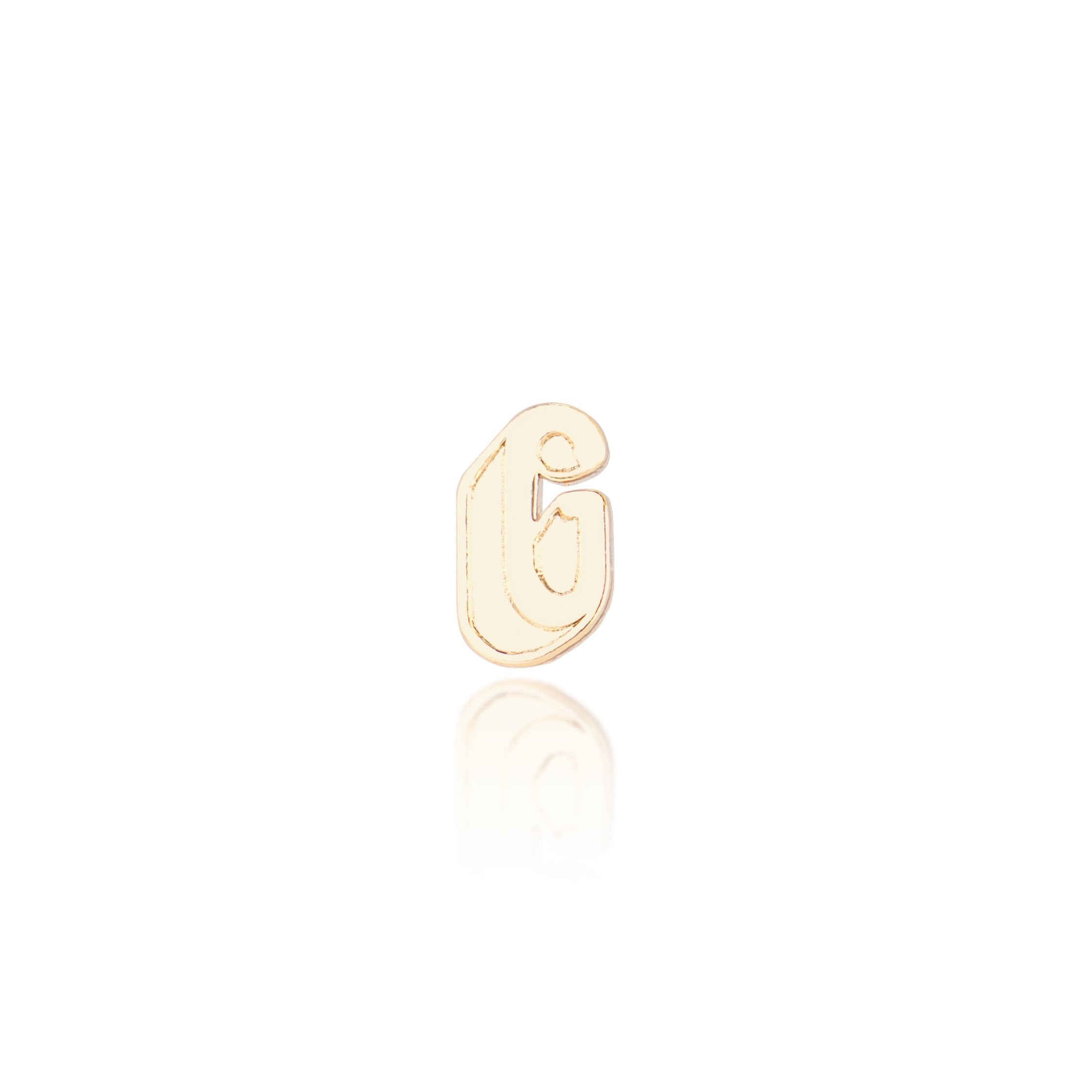 Initial Earring - Alphabet G