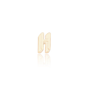 Initial Earring - Alphabet H