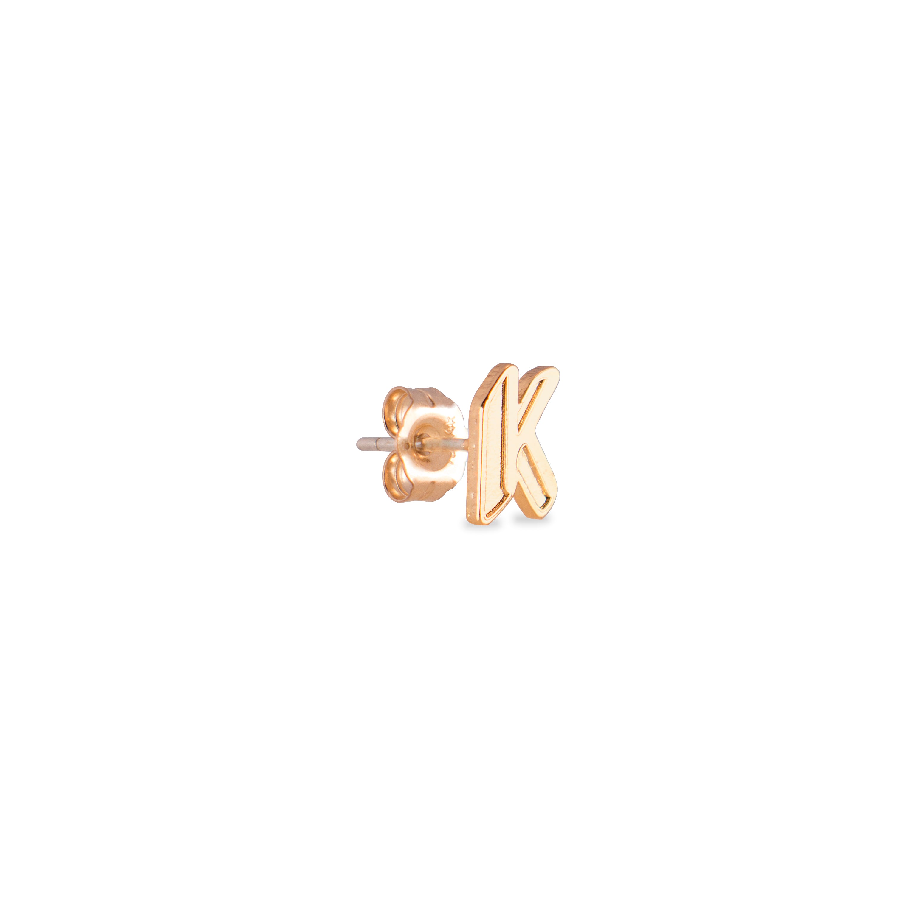 Initial Earring - Alphabet K