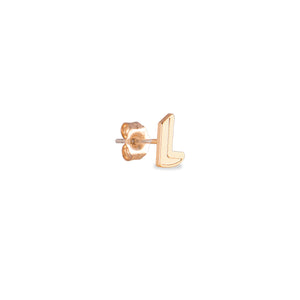 Initial Earring - Alphabet L