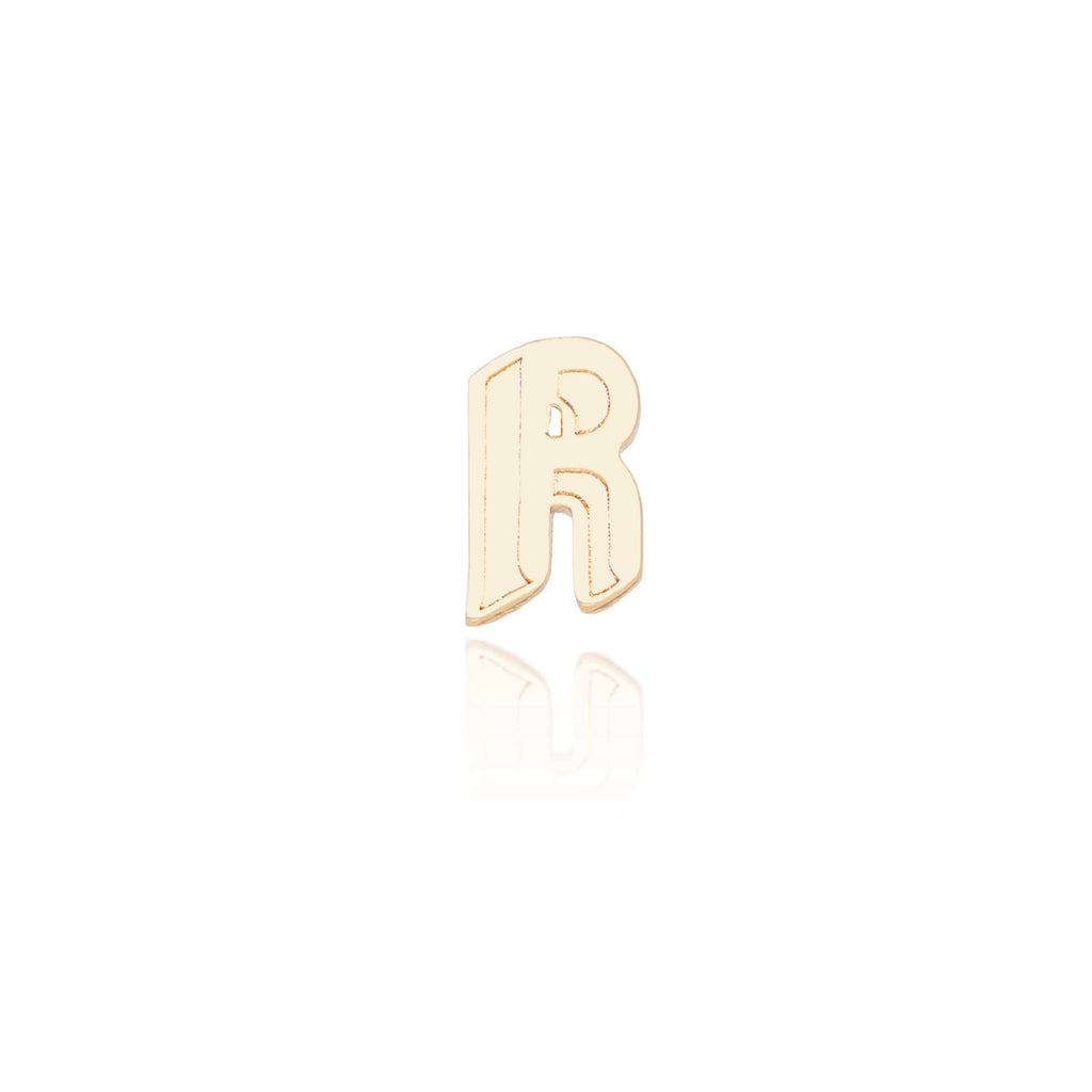 Initial Earring - Alphabet R