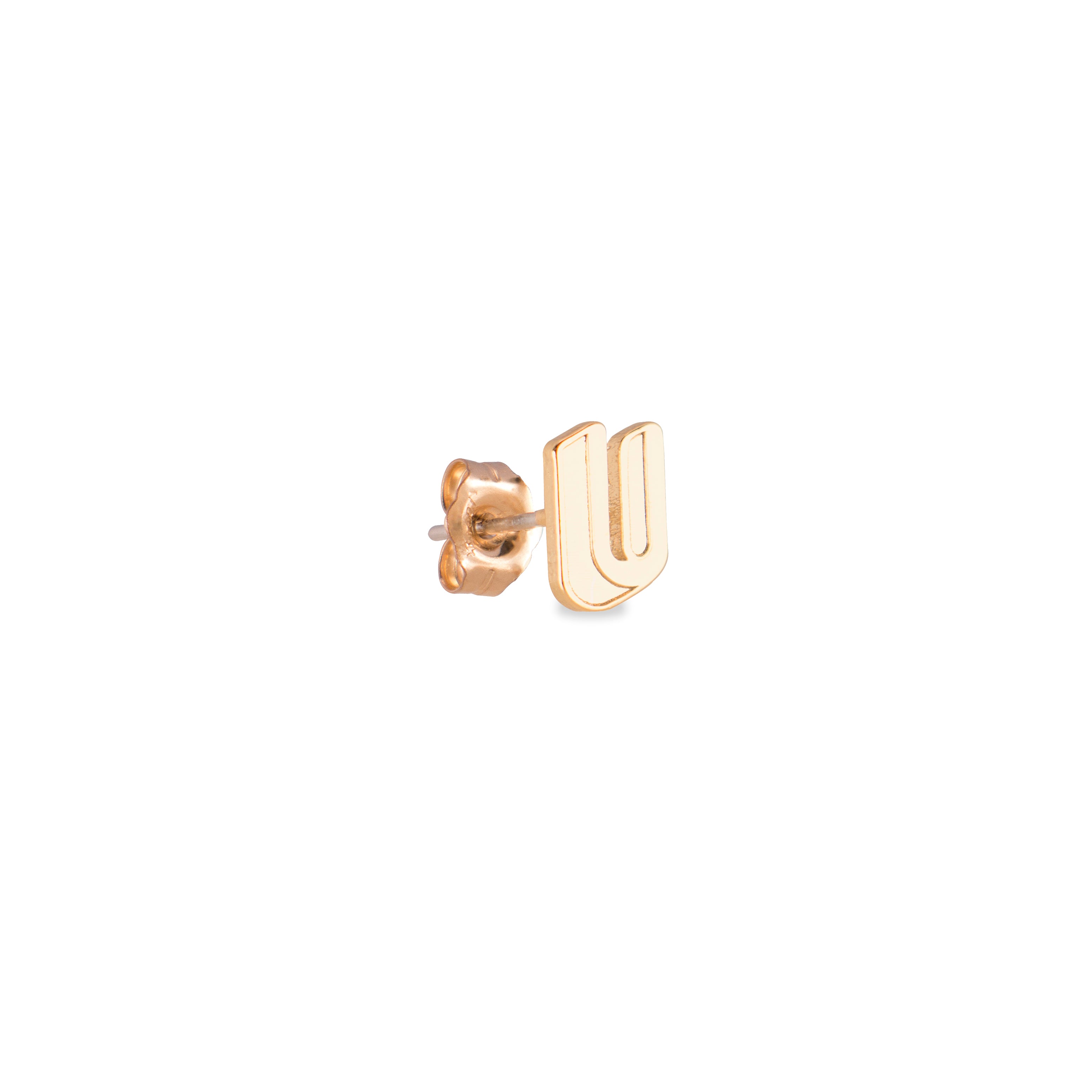 Initial Earring - Alphabet U